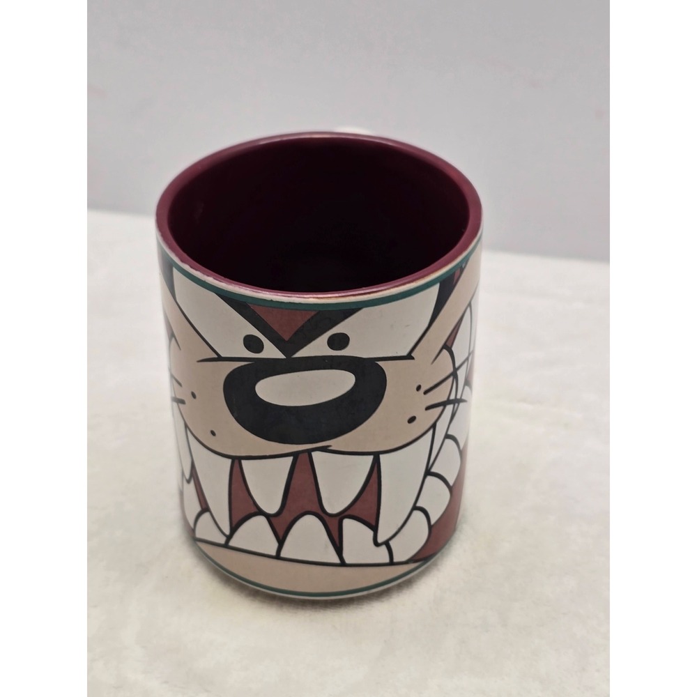 Gibson Looney Tunes Taz Face Coffee Mug Vintage 1998 Warner Bros Multicolor